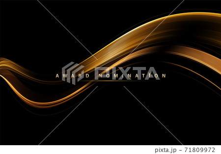 Award nomination ceremony luxury background with golden glitter sparkles 71809972