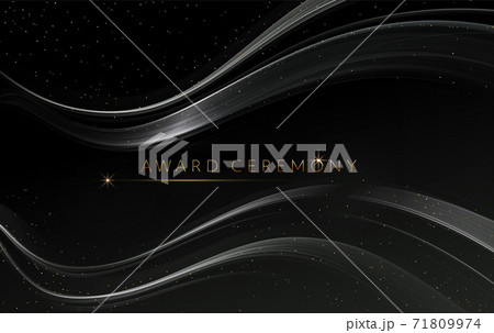 Award nomination ceremony luxury background with golden glitter sparkles 71809974