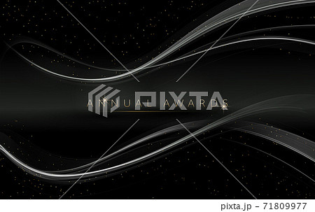 Award nomination ceremony luxury background with golden glitter sparkles 71809977