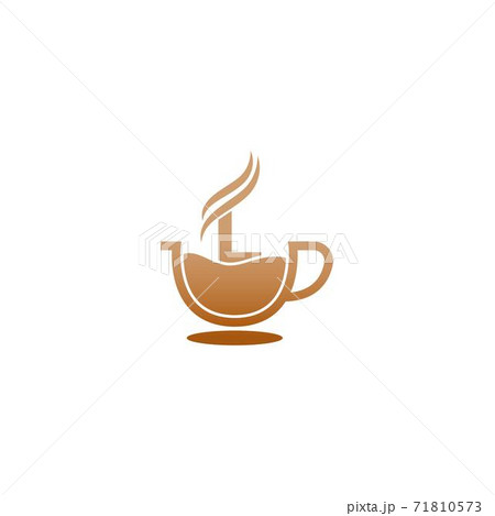 Coffee cup icon design letter L  logo 71810573