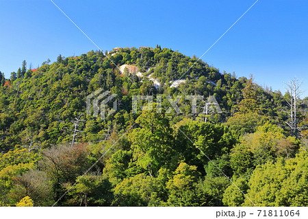 【広島県】晴天下の弥山山頂 【広島県】晴天下の弥山山頂 71811064
