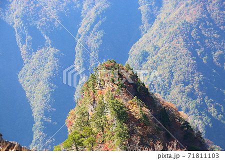 大蛇グラからの眺望　不動返しグラ 71811103
