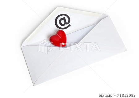 Red Heart Shape and E-Mail 71812082