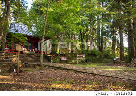 本宮神社境内 日光 秋風景 本宮神社境内 日光 秋風景 71813301