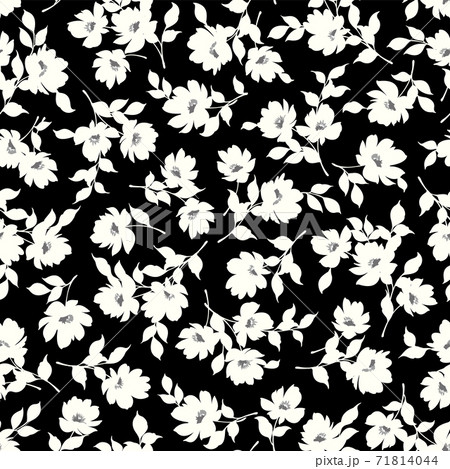 シンプルナ花柄のイラスト素材