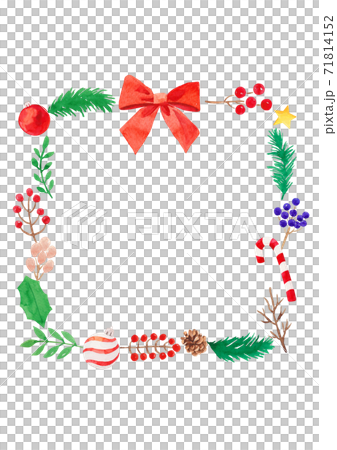 Christmas Watercolor-Square Border Christmas Watercolor-Square Border 71814152