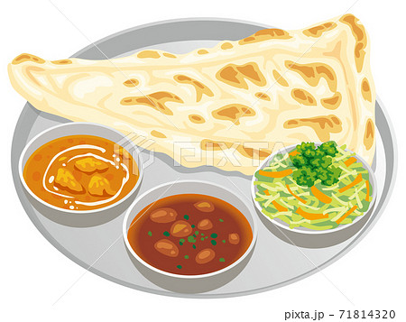 インドカレーのイラスト素材