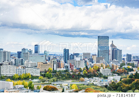 ゆく秋の仙台市全景 ゆく秋の仙台市全景 71814587