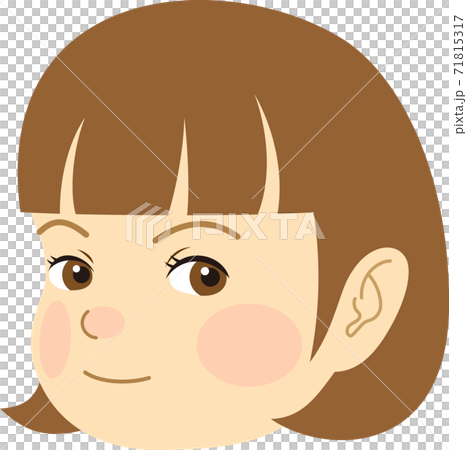 女の子の顔（5歳前後）1 71815317