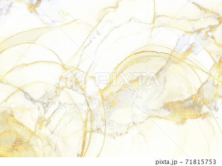 金の粒子ラメ感のある高級感マーブル大理石背景テクスチャの写真素材