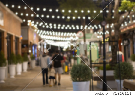 abstract blur image of night festival in a restaurant and market street walk with bokeh for background abstract blur image of night festival in a restaurant and market street walk with bokeh for background 71816111