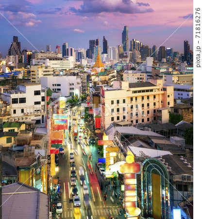 Top view of yaowarat street food 71816276