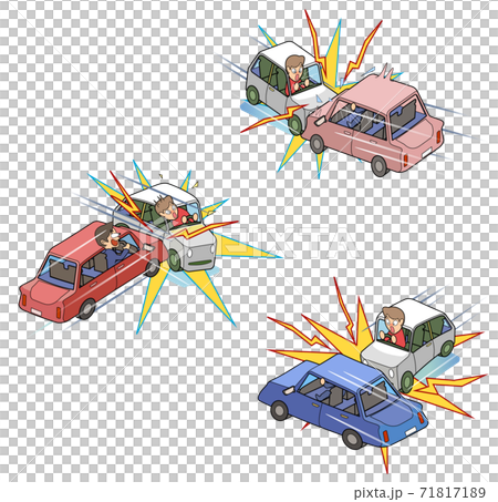 3 types of traffic accident set 71817189