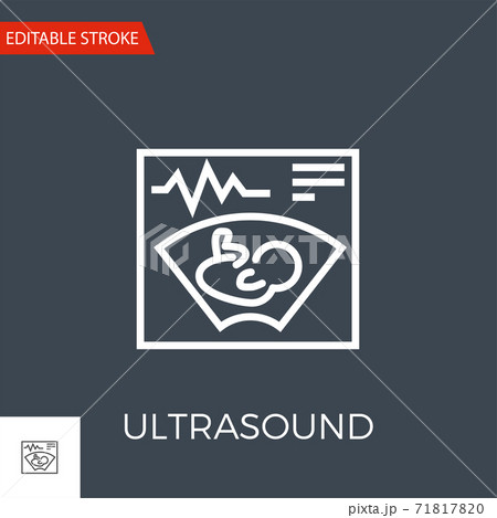 Ultrasound Vector Icon Ultrasound Vector Icon 71817820