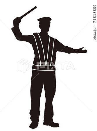 警備員シルエット 警備員シルエット 71818839