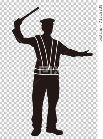 警備員シルエット 警備員シルエット 71818839