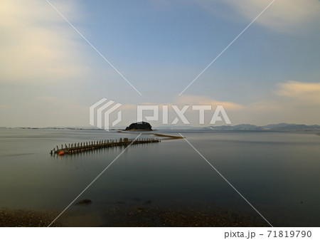 自然 夕方 夕日 71819790