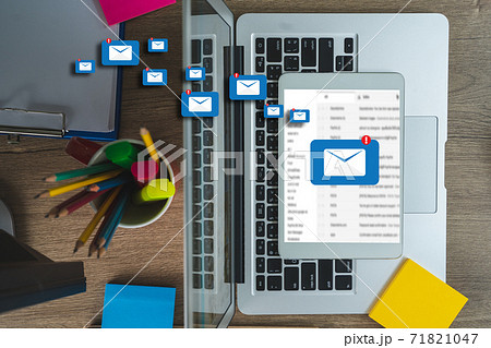 Mail Communication Connection message to mailing contacts phone Global Letters Concept Mail Communication Connection message to mailing contacts phone Global Letters Concept 71821047