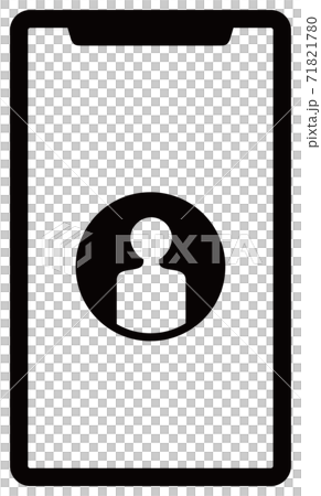 スマートフォンのベクターイラスト　人物アイコン 71821780