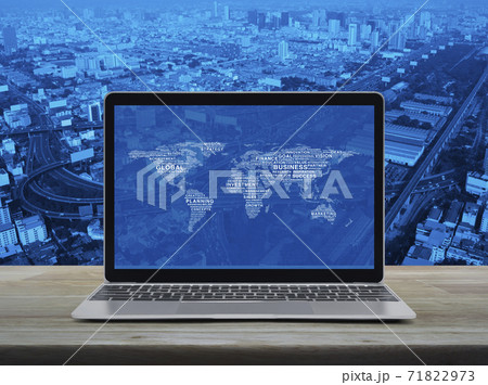 Global business online concept, Elements of this image furnished by NASA 71822973