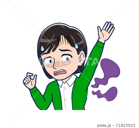 Beautiful woman in a green cardigan Beautiful woman in a green cardigan 71825025