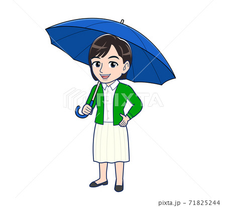 Beautiful woman in a green cardigan 71825244