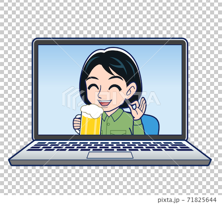 desk work, laptop, using laptop 71825644