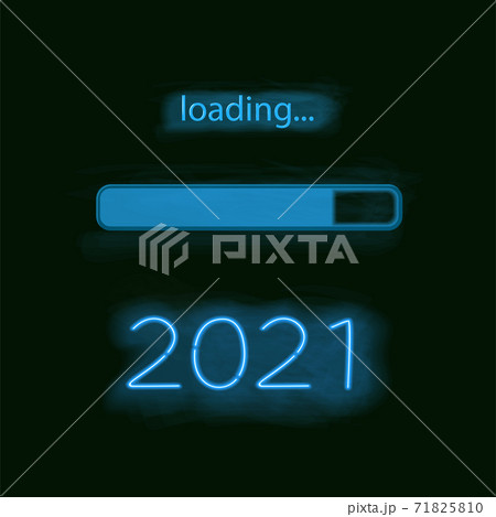 Neon progress bar new year Neon progress bar new year 71825810