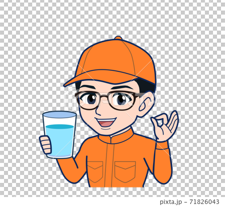 blue collar worker, laborer, hydration 71826043
