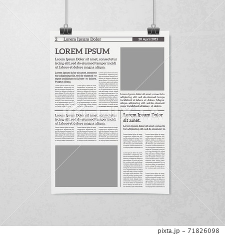 Hanging Newspaper Concept 71826098
