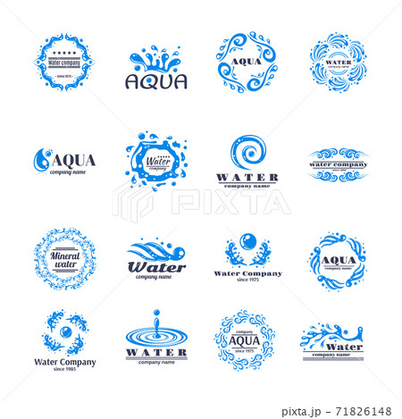 Water logo set 71826148