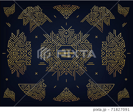 Vector set of abstract geometric design elements, Luxury Vintage Artdeco decorations, dividers. Linear style frame. monogram geometric banners Vector set of abstract geometric design elements, Luxury Vintage Artdeco decorations, dividers. Linear style frame. monogram geometric banners 71827091