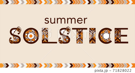 Summer solstice lettering. 71828022