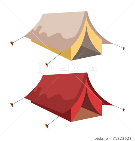 Tent vector illustration isolated on white background Tent vector illustration isolated on white background 71828623