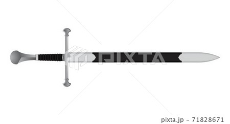 Medieval sword vector illustration isolated on white background 71828671