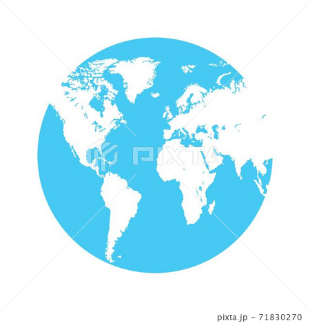 Earth globe flat design. Planet Earth icon. Vector illustration for web and mobile, banner, infographics. 71830270