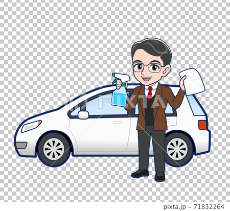 middle aged, physician, car 71832264