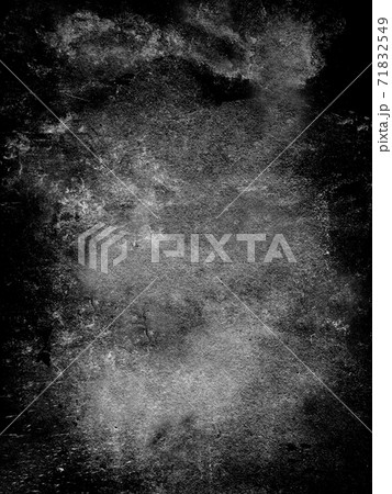 Concrete base of the wall with a rough textured surface of dark color 71832549