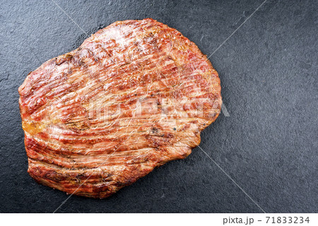 Traditional barbecue dry aged wagyu flank steak 71833234