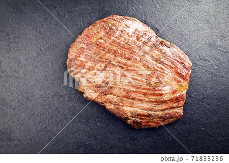 Traditional barbecue dry aged wagyu flank steak 71833236