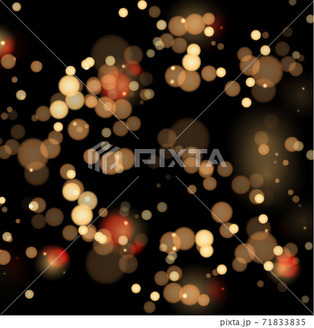 Multicolored blurry bokeh on a dark background 71833835