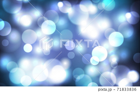 Multicolored blurry bokeh on a dark background 71833836