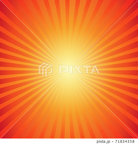 Orange comic zoom with lines and glow - Vector 71834358