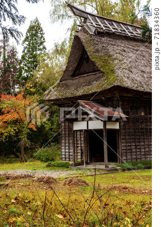 秋の米どころ越後を国道405号線で走る 71834360