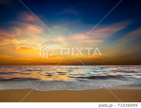 Sunset at beach Sunset at beach 71836009