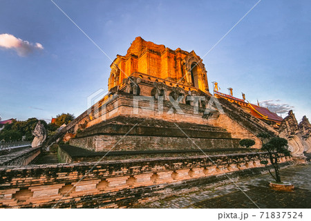 Wat Chedi Luang during Loy Khratong in Chiang Mai, Thailand Wat Chedi Luang during Loy Khratong in Chiang Mai, Thailand 71837524