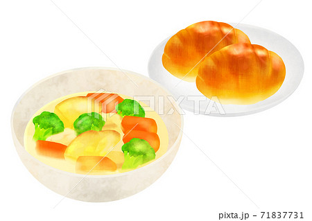 シチュー ロールパン 71837731