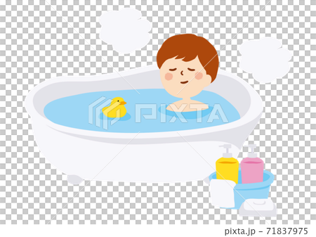 Boy taking a bath 71837975