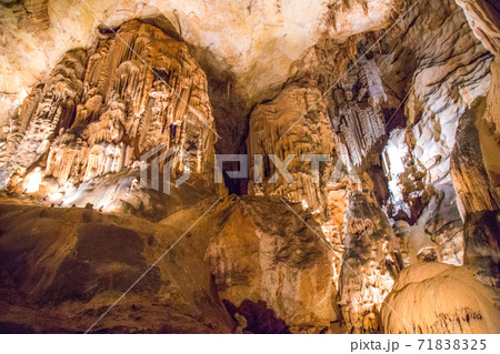 the cave of Saint Marcel d Ardeche in France the cave of Saint Marcel d Ardeche in France 71838325