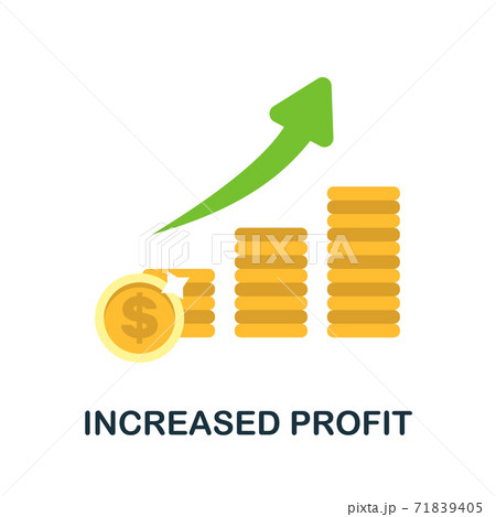 Increased Profit icon. Simple element from economic collection. Creative Increased Profit icon for web design, templates, infographics and more 71839405
